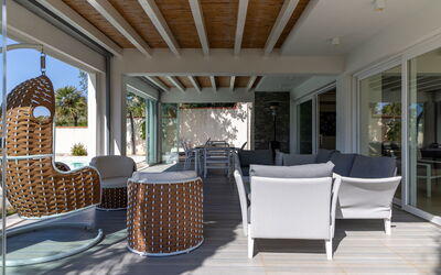 Villa Annalisa: Balkon / terras / patio, Buitenkanten, Buitenshuis