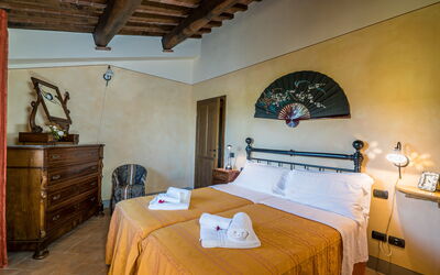 Villa Salvadori: chambre à coucher