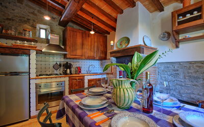 Villa Cortonese: Cucina, Sala da pranzo