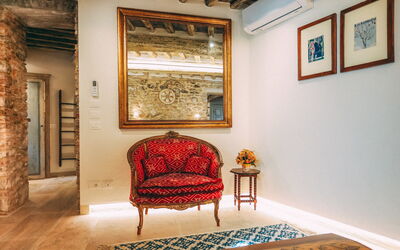 Casina degli Innamorati: Double bedroom detail