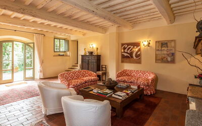 Villa Niccolò: Salle commune, Salon