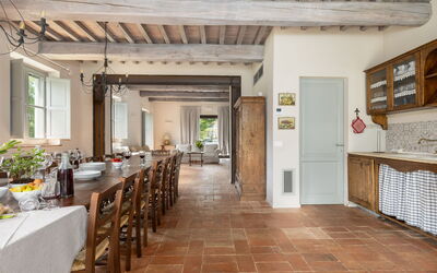 Villa Casentino: Cucina, Sala da pranzo