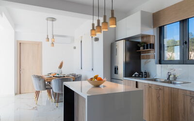 Villa Olivum: Cuisine, Salon