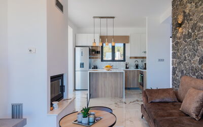 Villa Olivum: Cuisine, Salon