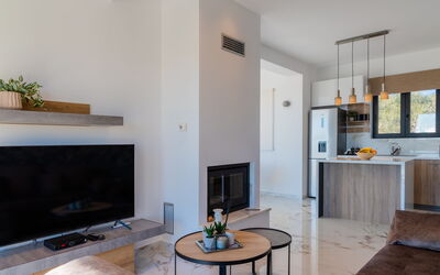 Villa Olivum: Cuisine, Salon