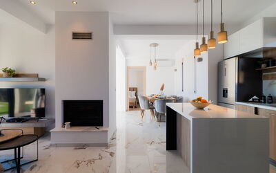 Villa Olivum: Cuisine, Salon