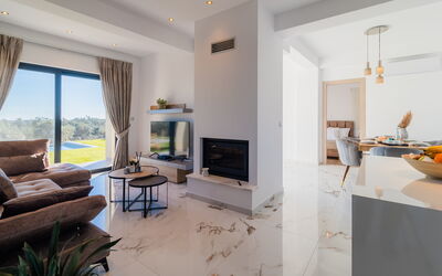 Villa Olivum: Cuisine, Salon