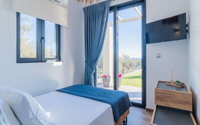 Villa Olivum: chambre à coucher