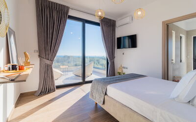 Villa Olivum: chambre à coucher