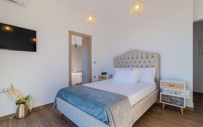 Villa Olivum: chambre à coucher