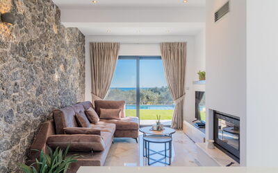 Villa Olivum: Cuisine, Salon