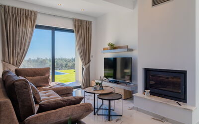 Villa Olivum: Cuisine, Salon