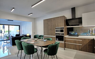 Villa Greca: Dining Room, Kitchen, Living Room