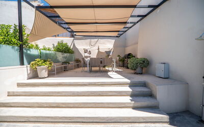 Villa Greca: Balkon / terras / patio, Buitenshuis
