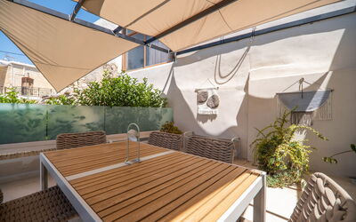Villa Greca: Balkon / terras / patio, Buitenshuis