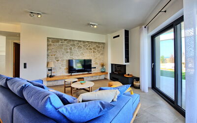 Villa Acropolitana: Cuisine, Salon