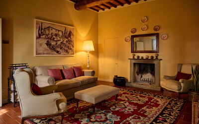 Villa Marliana: Woonkamer