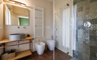 Casa Bellocchia: Badkamer, Herfst, Lente, Zomer