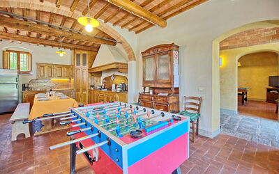 Casa Zaffiro: Keuken, Lunchroom, Woonkamer