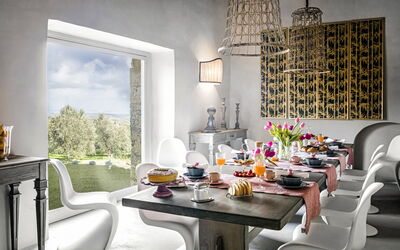 Villa Scopeto: Dining Room, Food