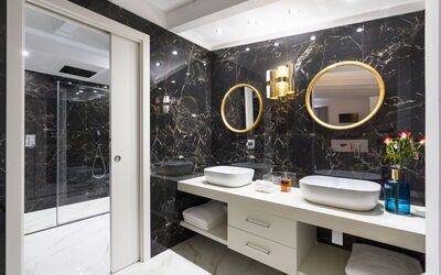 Villa Agrigenta - Ribera, Sicilia: Badkamer, Herfst, Lente, Zomer