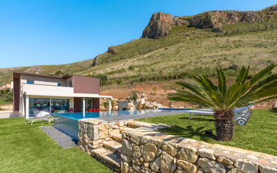 Villa Cinema - Castellammare del Golfo, Sicilia: all'aperto, Autunno, Estate, Esterni, Giardino, Piscina, Primavera, Vista Panoramica