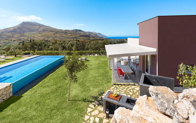 Villa Cinema - Castellammare del Golfo, Sicilia: all'aperto, Autunno, Estate, Esterni, Giardino, Piscina, Primavera, Vista Panoramica