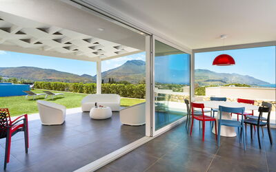 Villa Cinema - Castellammare del Golfo, Sicilia: Autunno, Balcone / Terrazza / Patio, Estate, Sala da pranzo, Vista Panoramica