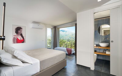 Villa Cinema - Castellammare del Golfo, Sicilia: Autunno, Camera da letto, Estate, Primavera, Vista Panoramica