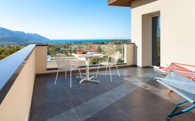 Villa Cinema - Castellammare del Golfo, Sicilia: all'aperto, Autunno, Balcone / Terrazza / Patio, Estate, Esterni, Primavera, Vista Panoramica