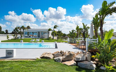 Casa Biancoverde - Marsala, Sicilia: all'aperto, Autunno, Balcone / Terrazza / Patio, Estate, Esterni, Giardino, Piscina, Primavera