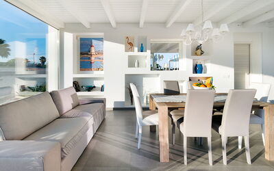 Casa Biancoverde - Marsala, Sicilia: Autunno, Estate, Primavera, Sala da pranzo, Soggiorno