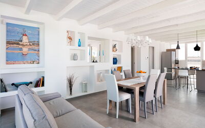 Casa Biancoverde - Marsala, Sicilia: Autunno, Estate, Primavera, Sala da pranzo, Soggiorno