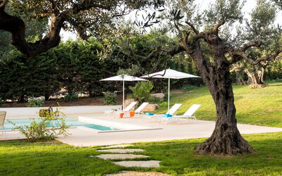 Casa Fiore - Salemi, Sicilia: Balkon / terras / patio, Buitenkanten, Buitenshuis, Herfst, Lente, Tuin, Zomer, zwembad