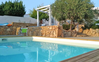 Villa Trullo - Torricella, Puglia: Automne, Balcon / Terrasse / Patio, bassin, Été, Extérieur, Extérieurs, Jardin, Printemps