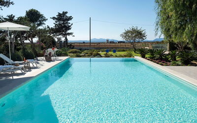 Villa Chiara - Paceco, Sicilia: Autumn, Balcony / Terrace / Patio, Building Exterior, Outdoor, Pool, Spring, Summer