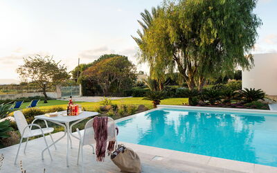 Villa Chiara - Paceco, Sicilia: Autumn, Balcony / Terrace / Patio, Building Exterior, Garden, Outdoor, Pool, Spring, Summer