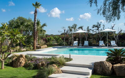 Villa Chiara - Paceco, Sicilia: Autumn, Balcony / Terrace / Patio, Building Exterior, Garden, Outdoor, Pool, Spring, Summer