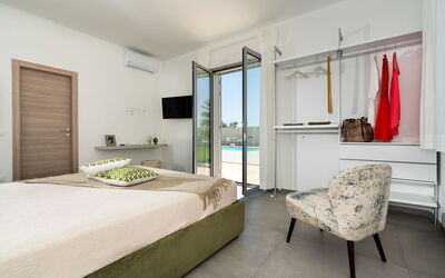 Villa le Palme - Noto, Sicilia: Balkon / terras / patio, Herfst, Lente, slaapkamer, Zomer, zwembad