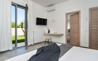 Villa le Palme - Noto, Sicilia: Balkon / terras / patio, Herfst, Lente, slaapkamer, Tuin, Zomer