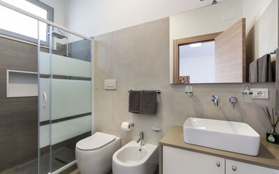 Villa le Palme - Noto, Sicilia: Badkamer, Herfst, Lente, Zomer