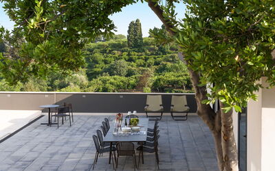 Villa Decorosa: Balkon / terras / patio, Buitenkanten, Herfst, Lente, Zomer