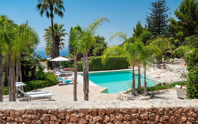 Villa Diamante - Siracusa, Sicilia: Autumn, Balcony / Terrace / Patio, Building Exterior, Outdoor, Pool, Scenic View, Spring, Summer