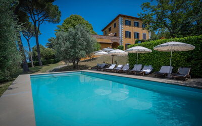 Villa Recanati, Val D'Orcia, Private Pool, Jacuzzi: Autunno, Caratteristiche, Estate, Esterni, Giardino, Piscina, Primavera