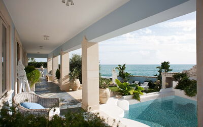 Villa Amena - Siracusa, Sicilia: Autumn, Balcony / Terrace / Patio, Building Exterior, Outdoor, Pool, Spring, Summer
