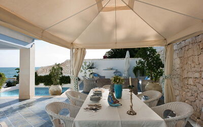 Villa Amena - Siracusa, Sicilia: Autumn, Balcony / Terrace / Patio, Building Exterior, Outdoor, Pool, Spring, Summer