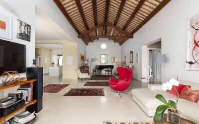 Villa Casale: Woonkamer