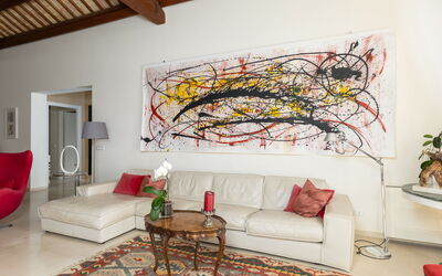 Villa Casale: Woonkamer