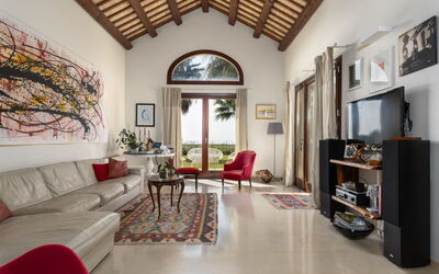Villa Casale: Woonkamer