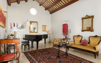 Villa Casale: Woonkamer